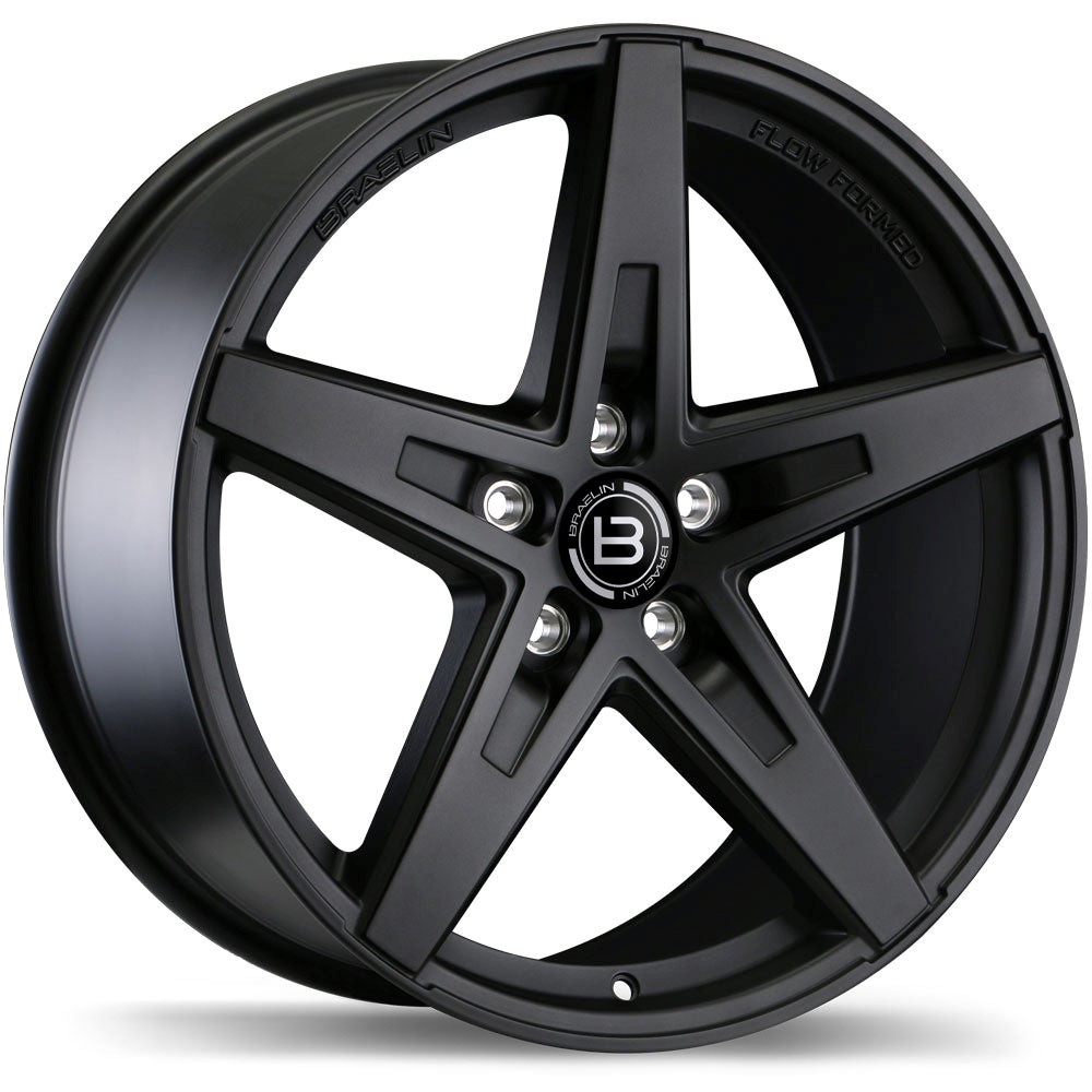 Braelin BR08 Matte Black 19x8.5 +35 5x114.3mm 56.1mm