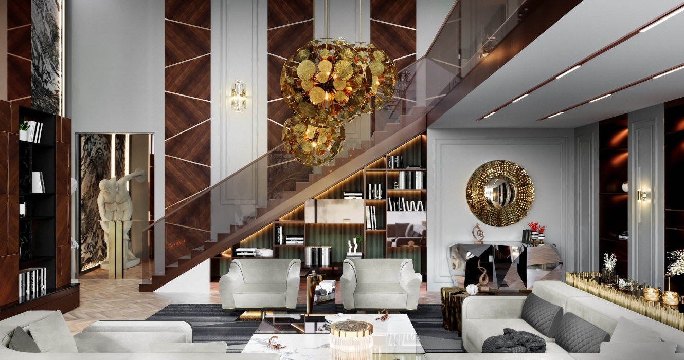 Modern and classic villa interior design